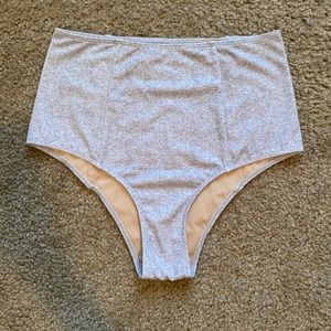 Kortni Jeane Cut High Bottoms Light Heather Grey